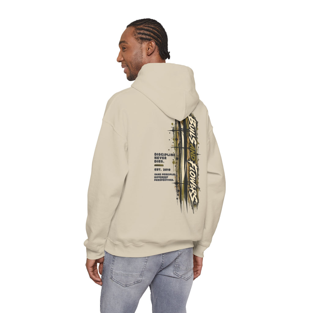 Distressed Compass Skull Hooded Sweatshirt | Grunge Nautical Graphic