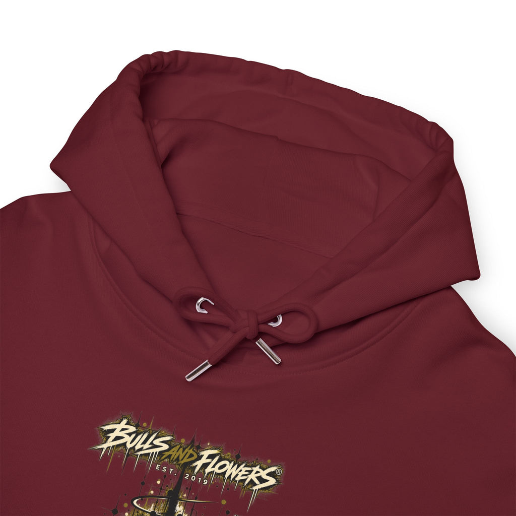Skulls and Flowers Hoodie | Graphic Streetwear, Vintage Gothic Design