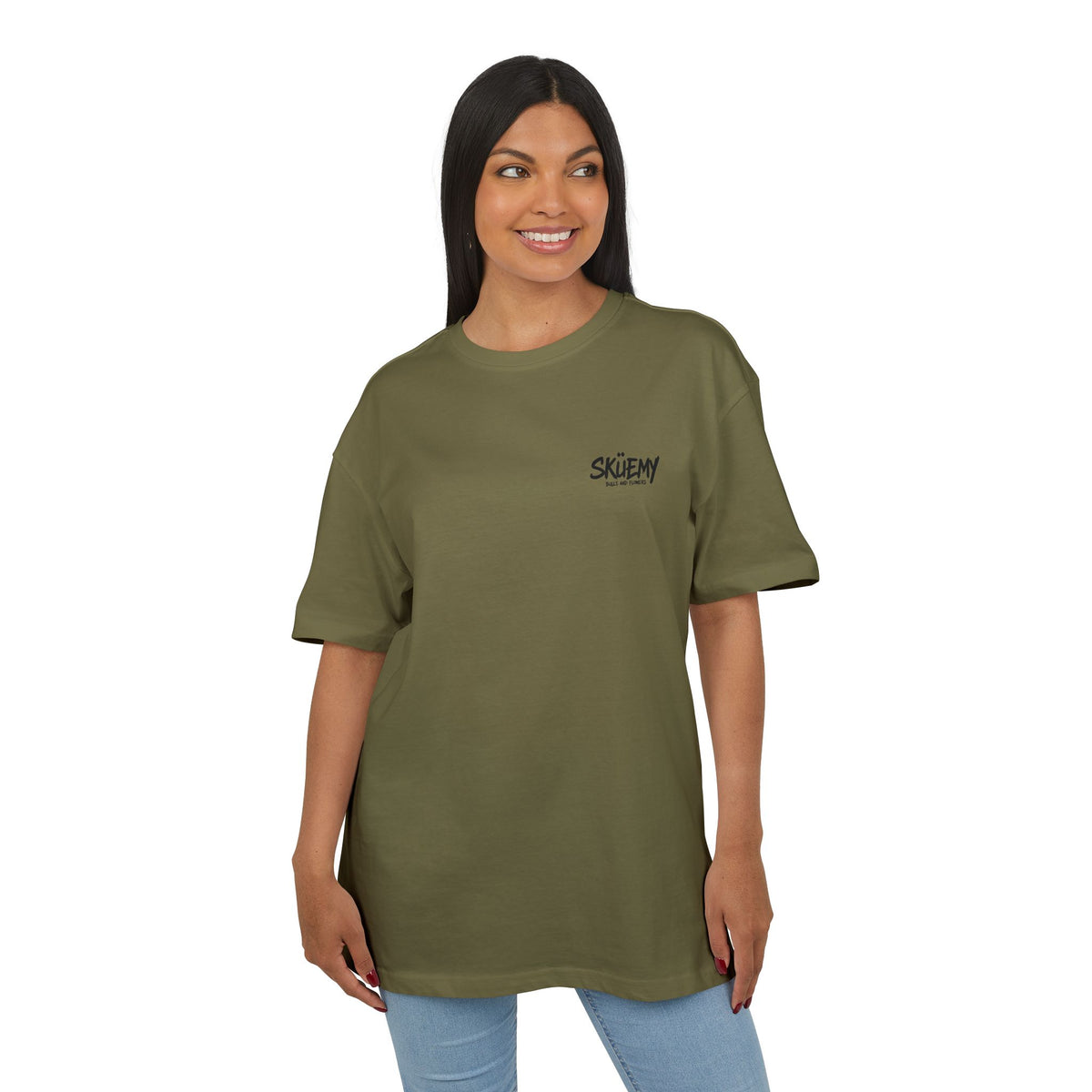 BaF SKÜEMY Cyber Skull Heavy Oversize Tee