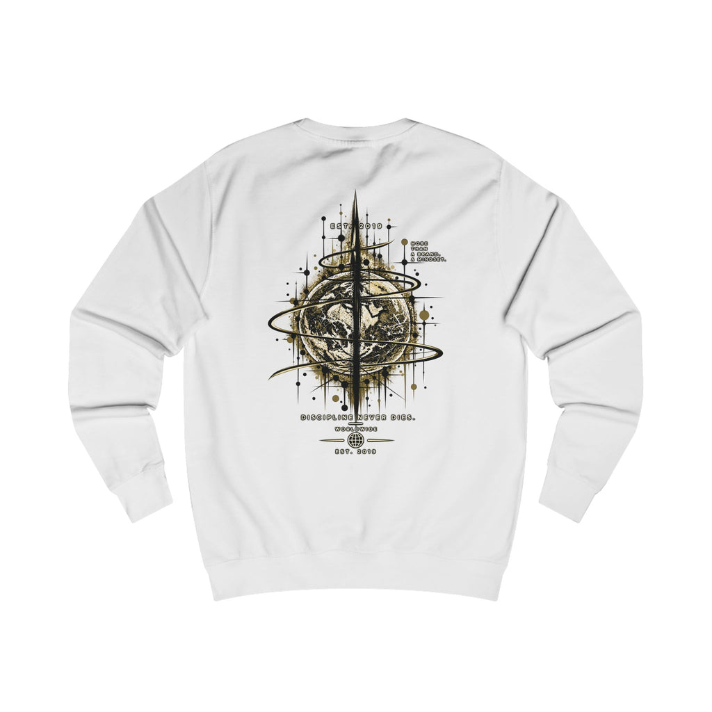 Abstract Compass Rose Sweatshirt | Geometric Nautical Graphic, Vintage Map Elements