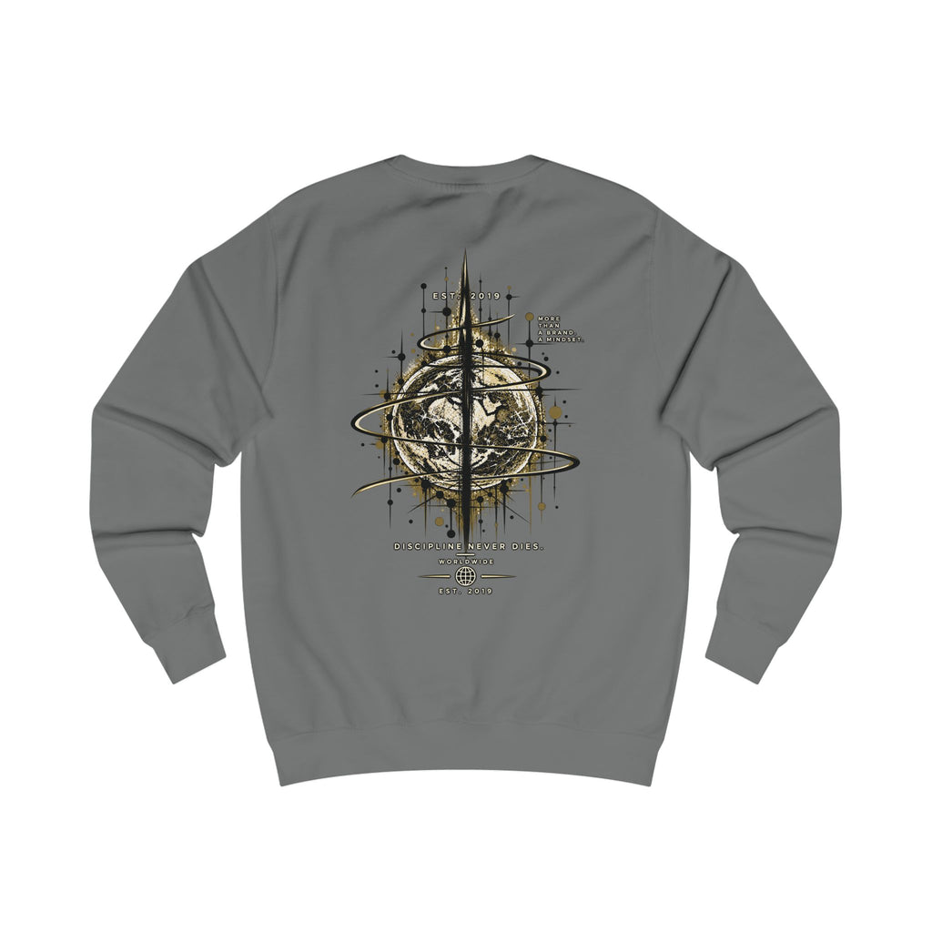 Abstract Compass Rose Sweatshirt | Geometric Nautical Graphic, Vintage Map Elements