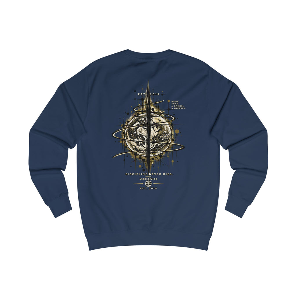 Abstract Compass Rose Sweatshirt | Geometric Nautical Graphic, Vintage Map Elements