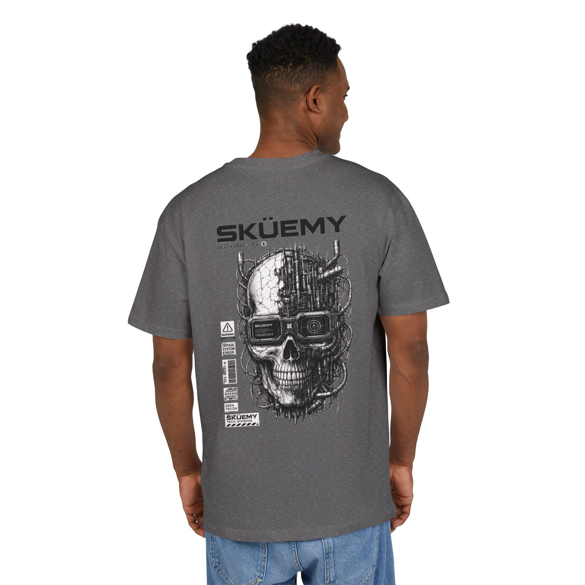 BaF Sküemy Cyber Skull Tee | Graphic Skull Techwear Shirt
