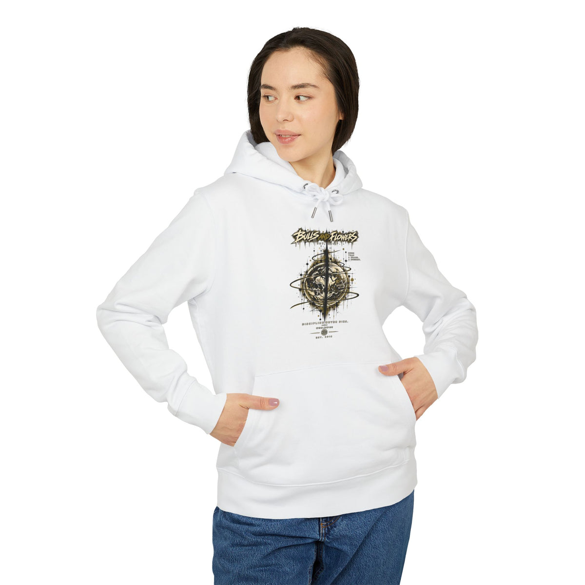 Skulls and Flowers Hoodie | Graphic Streetwear, Vintage Gothic Design