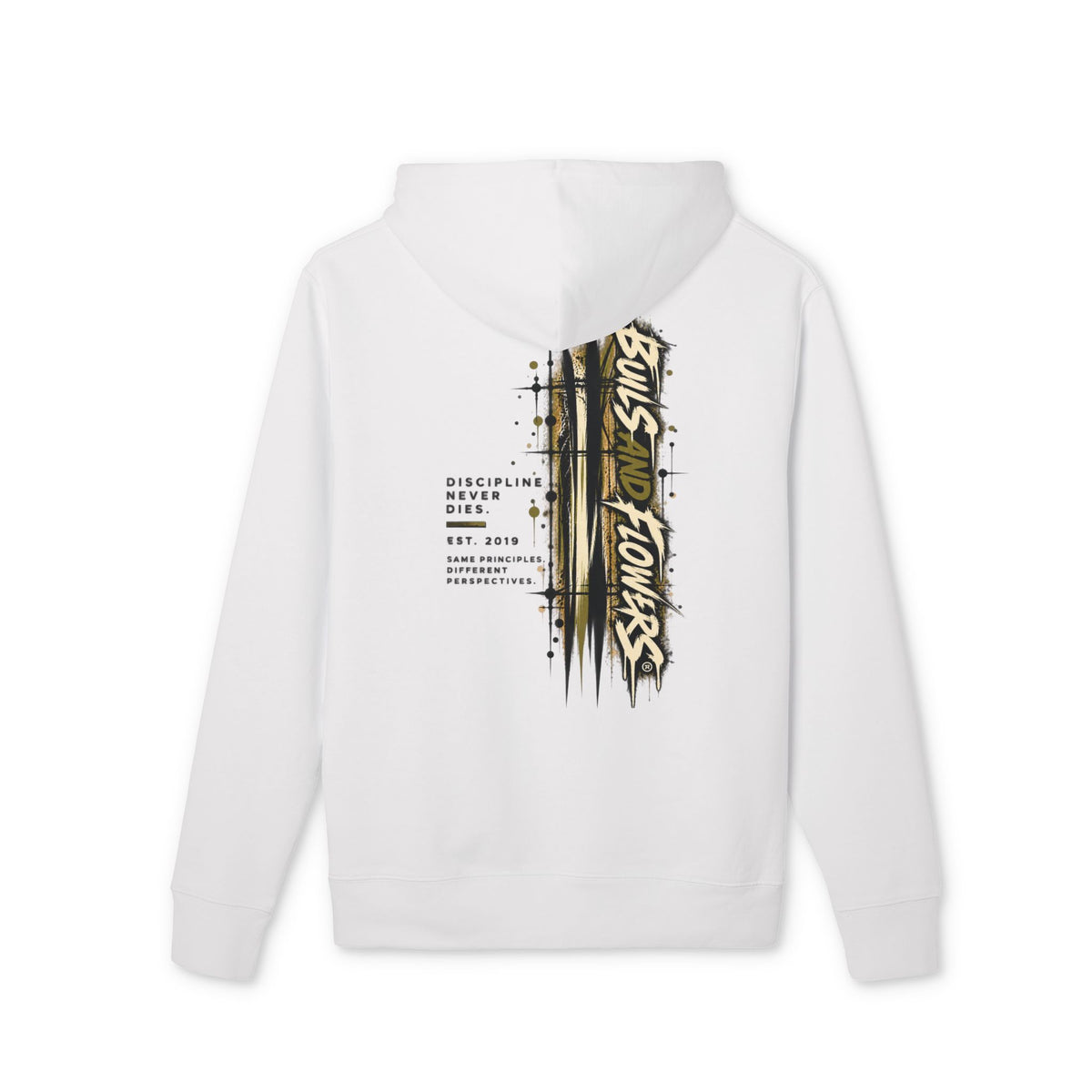 Skulls and Flowers Hoodie | Graphic Streetwear, Vintage Gothic Design