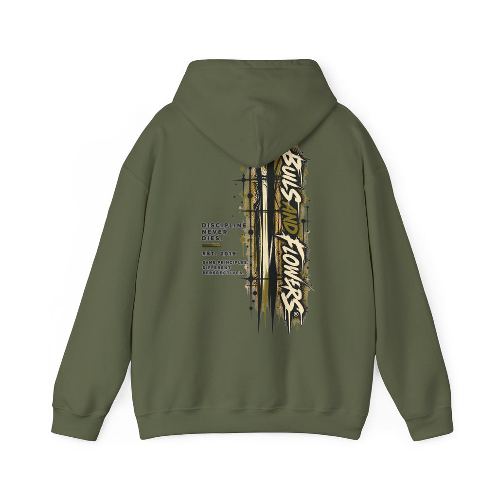 Distressed Compass Skull Hooded Sweatshirt | Grunge Nautical Graphic