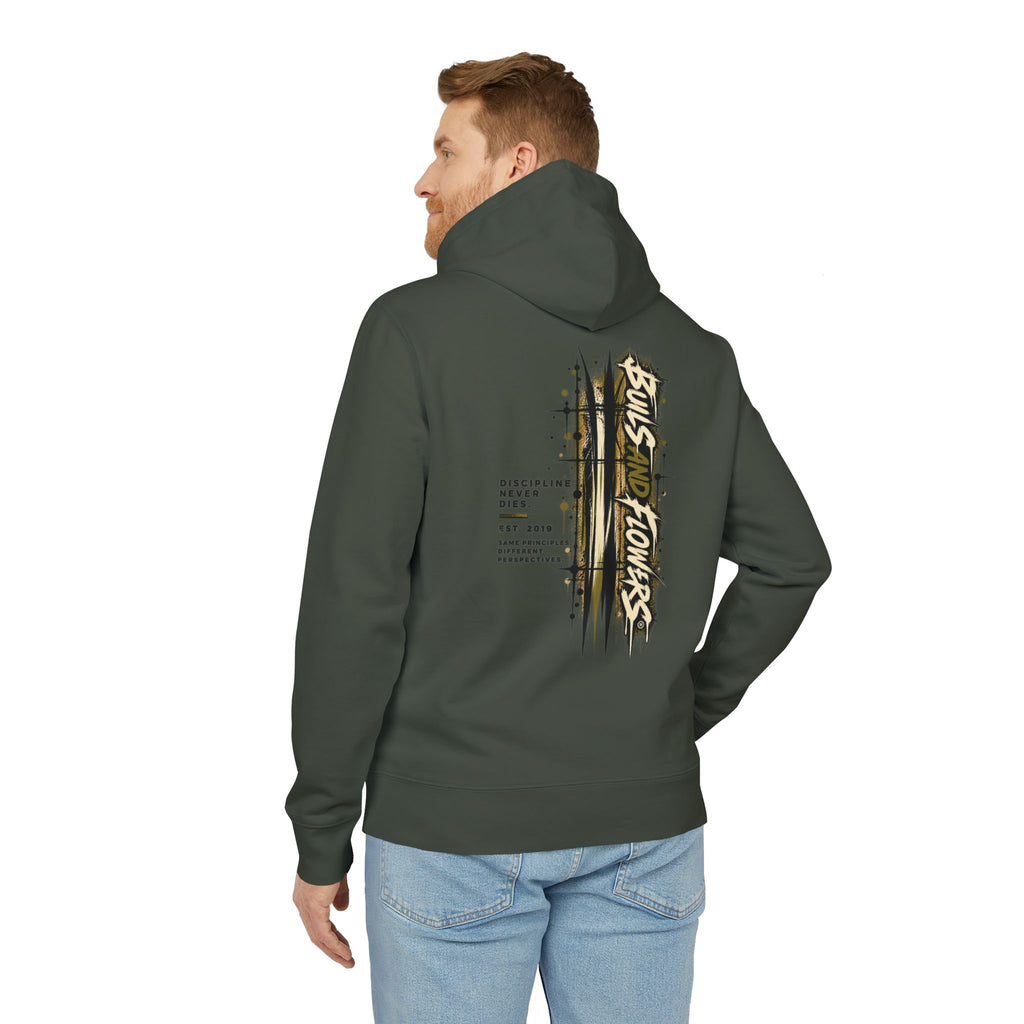 Skulls and Flowers Hoodie | Graphic Streetwear, Vintage Gothic Design