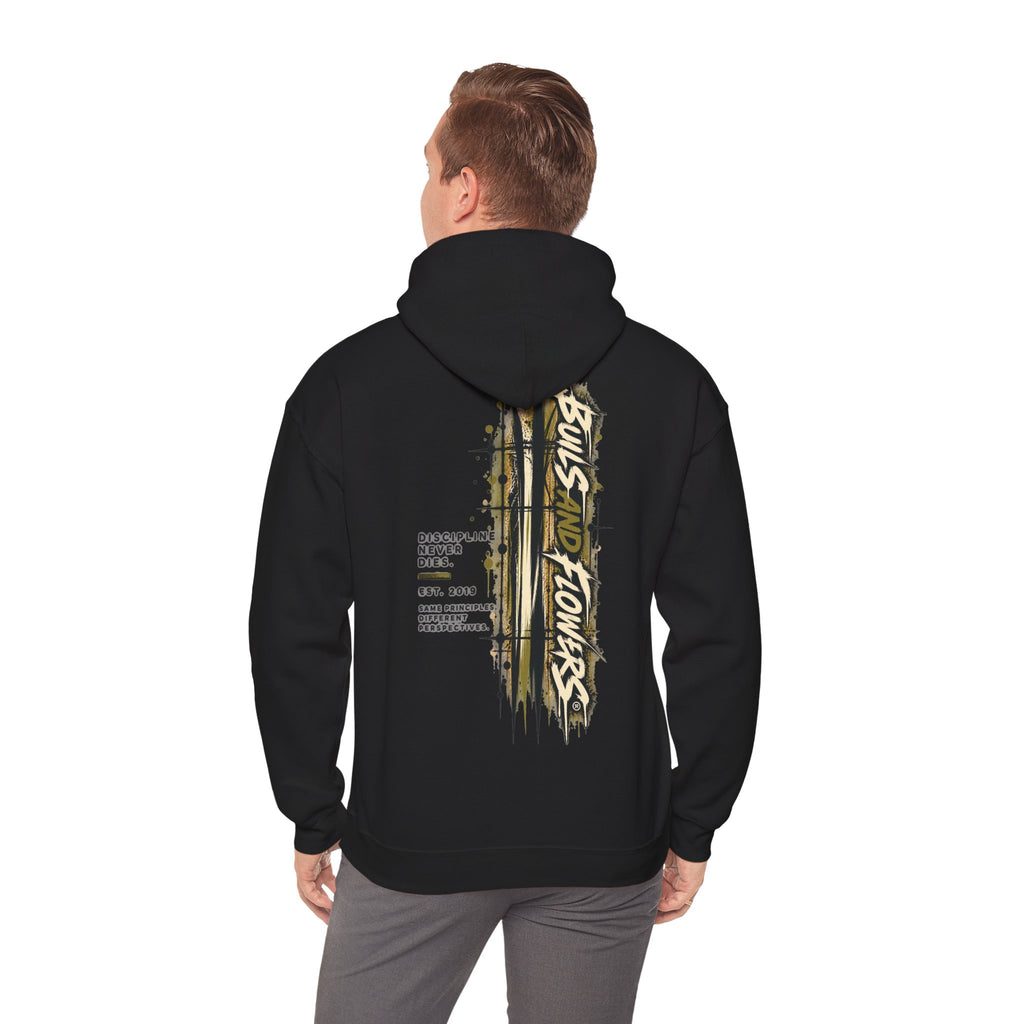 Distressed Compass Skull Hooded Sweatshirt | Grunge Nautical Graphic