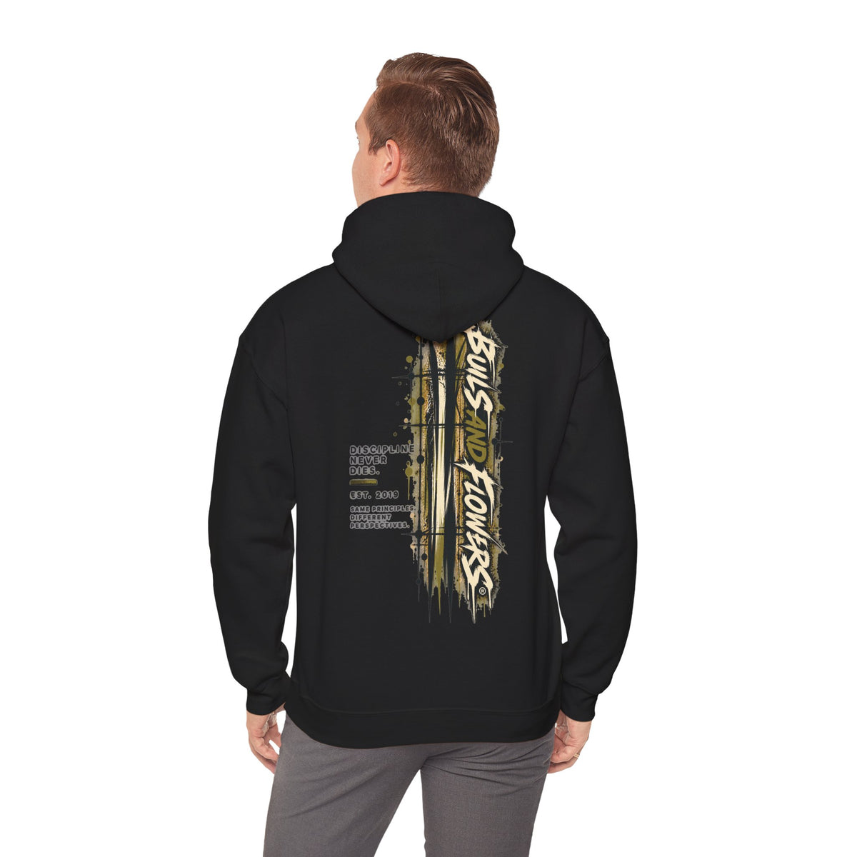 Distressed Compass Skull Hooded Sweatshirt | Grunge Nautical Graphic