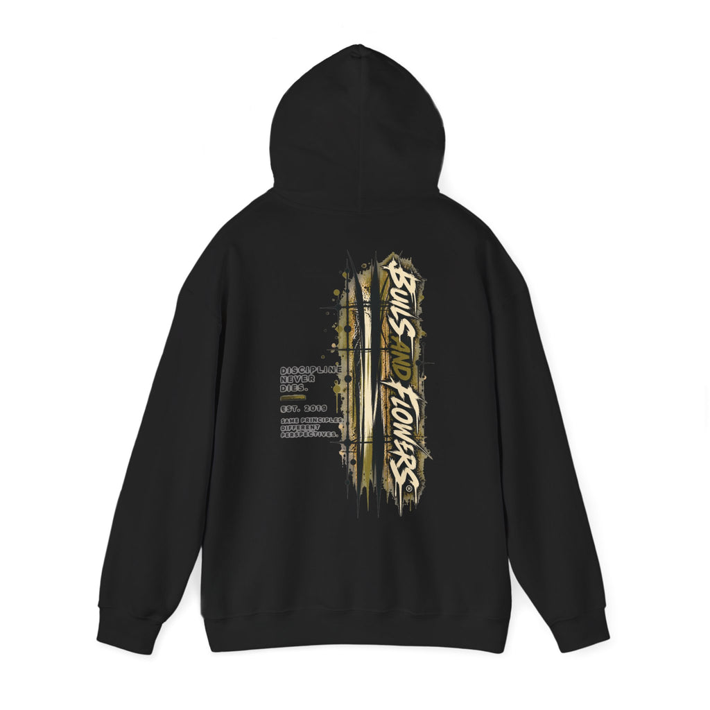 Distressed Compass Skull Hooded Sweatshirt | Grunge Nautical Graphic