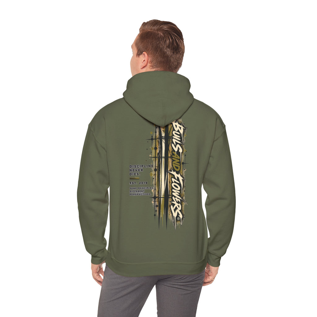 Distressed Compass Skull Hooded Sweatshirt | Grunge Nautical Graphic