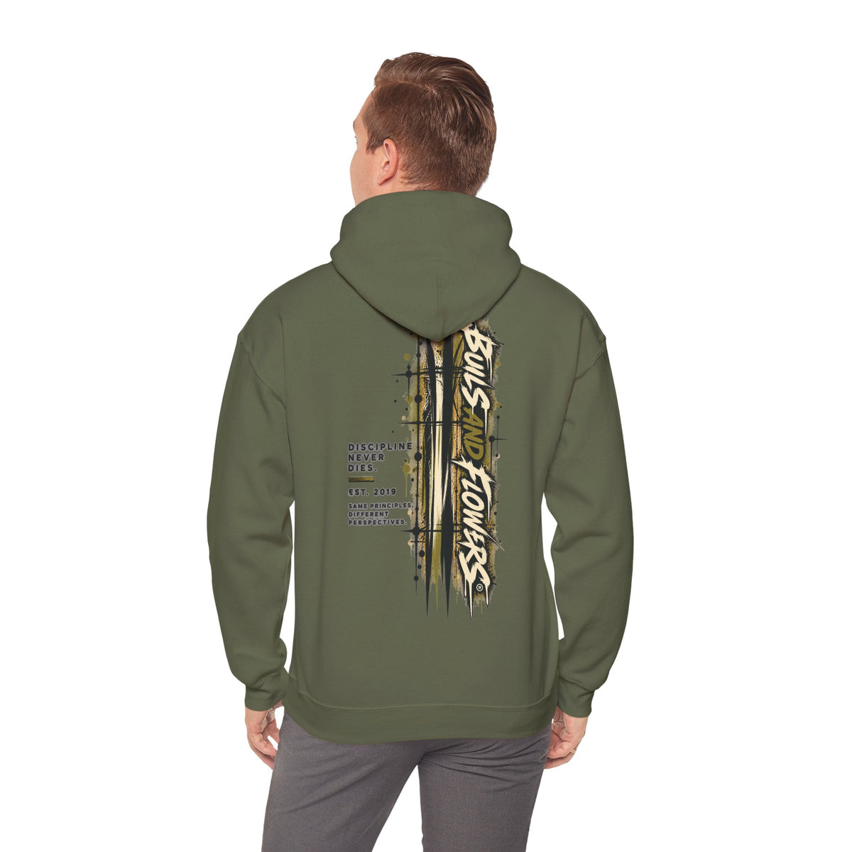 Distressed Compass Skull Hooded Sweatshirt | Grunge Nautical Graphic