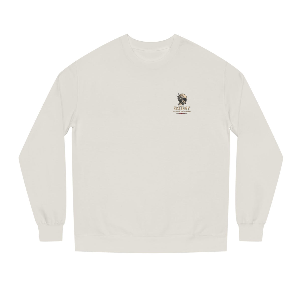 Bulls and Flowers - Skuemy Skateboard Robot Diagram Sweatshirt | Vintage Tech Illustration