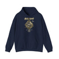 Distressed Compass Skull Hooded Sweatshirt | Grunge Nautical Graphic