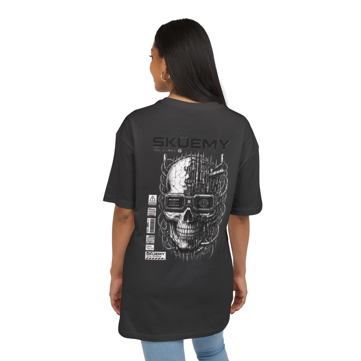 BaF SKÜEMY Cyber Skull Heavy Oversize Tee