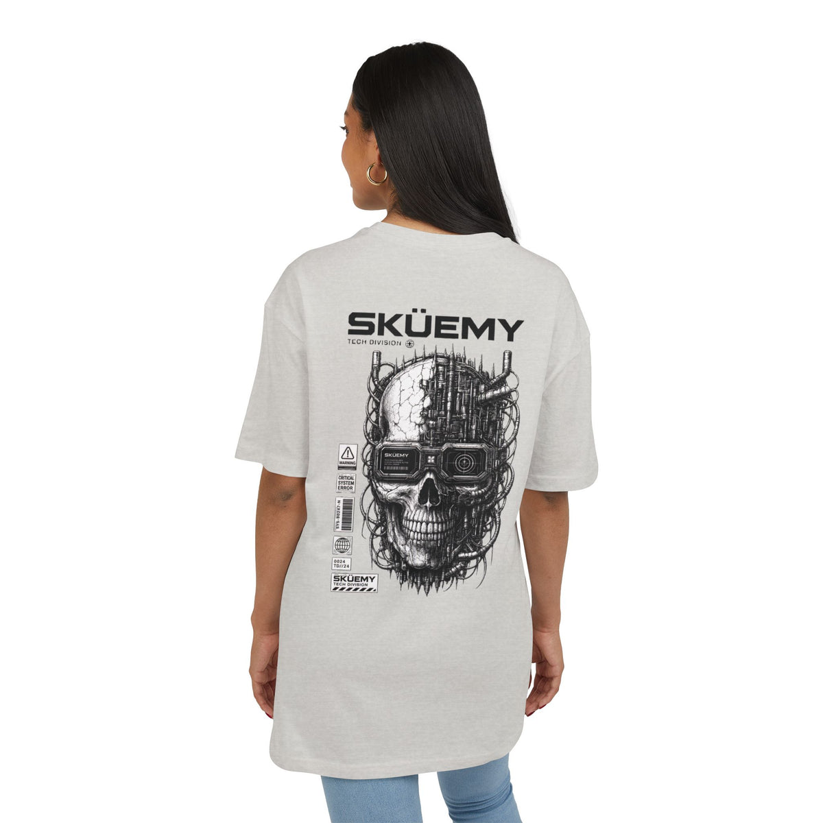 BaF Sküemy Cyber Skull Tee | Graphic Skull Techwear Shirt