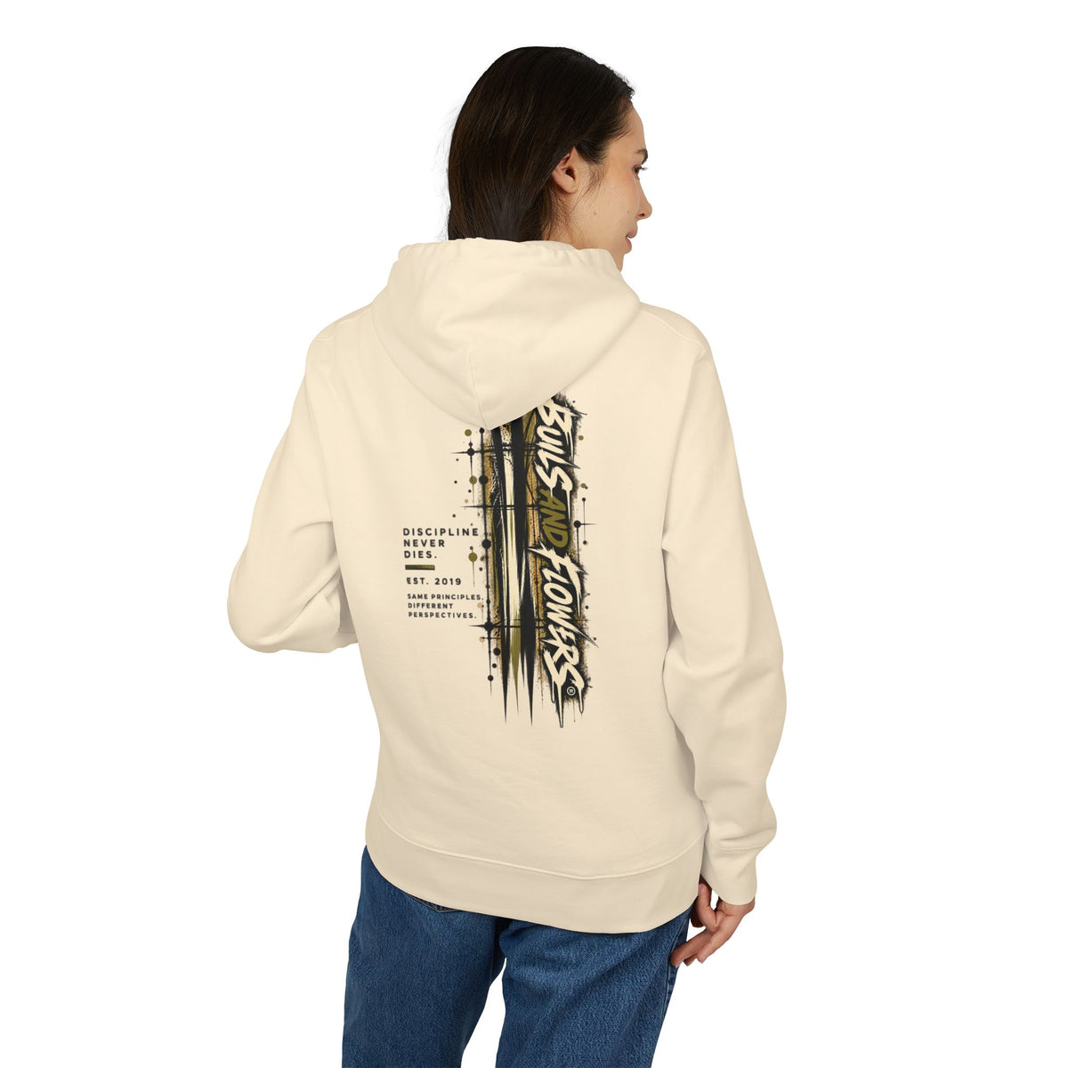 Skulls and Flowers Hoodie | Graphic Streetwear, Vintage Gothic Design