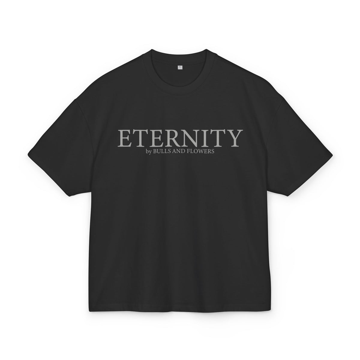 Eternity Minimal Logo T-Shirt | Monochrome Serif Typography