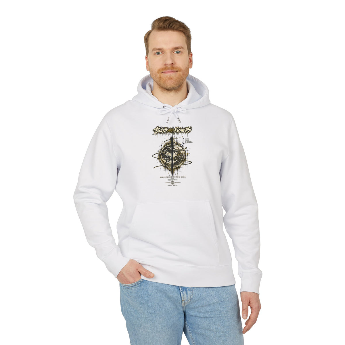 Skulls and Flowers Hoodie | Graphic Streetwear, Vintage Gothic Design