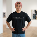 Eternity Minimal Logo T-Shirt | Monochrome Serif Typography