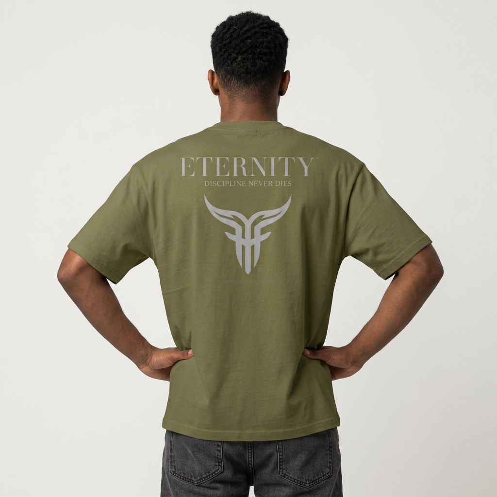 Eternity Minimal Logo T-Shirt | Monochrome Serif Typography