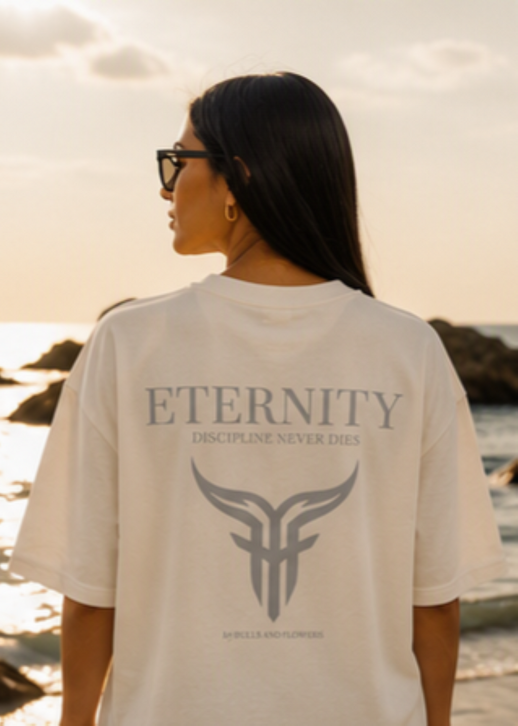 Eternity Minimal Logo T-Shirt | Monochrome Serif Typography