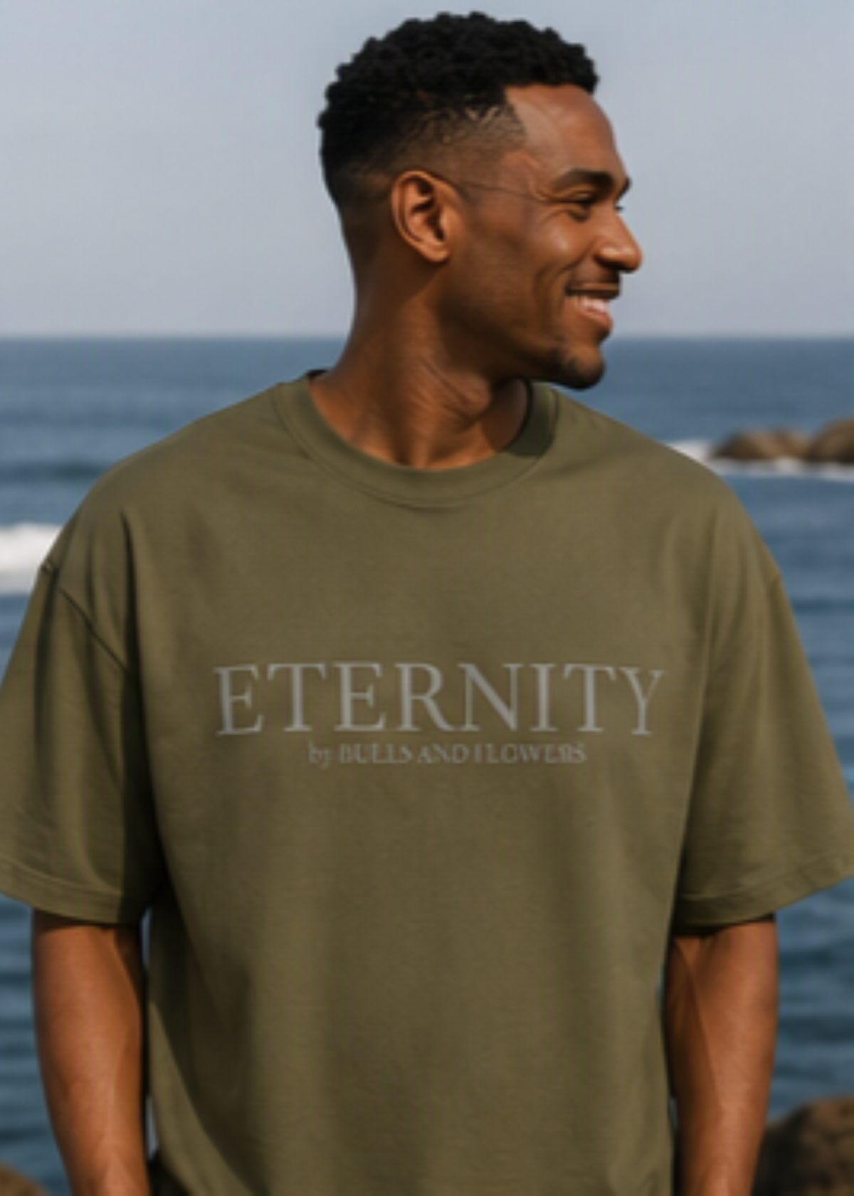 Eternity Minimal Logo T-Shirt | Monochrome Serif Typography