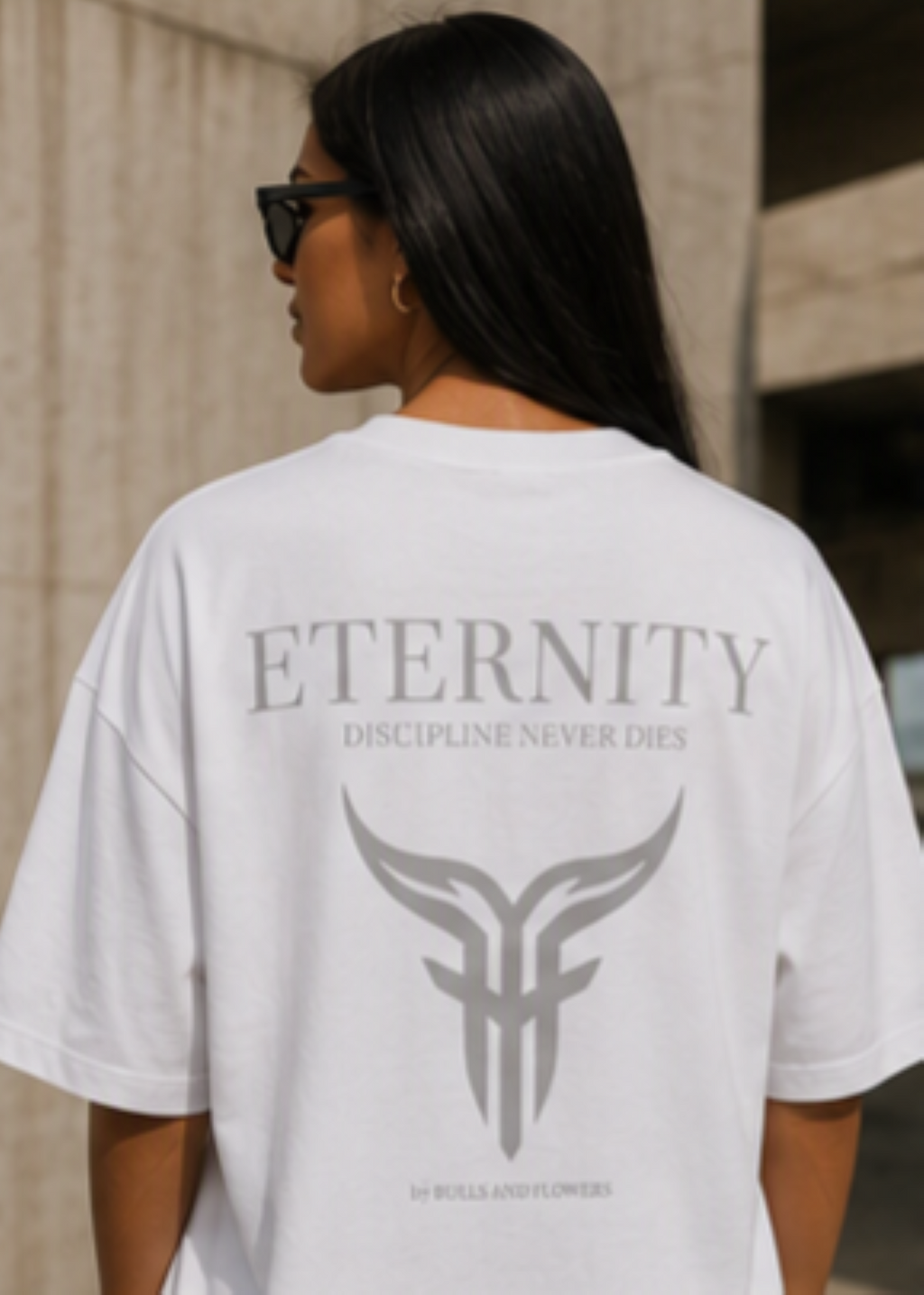 Eternity Minimal Logo T-Shirt | Monochrome Serif Typography