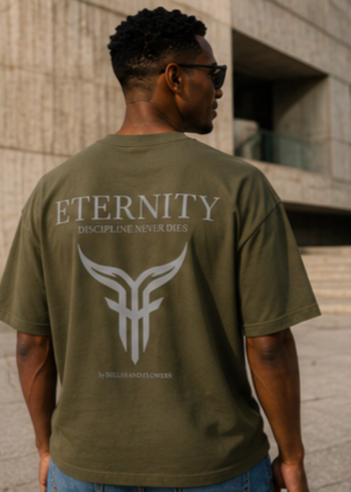 Eternity Minimal Logo T-Shirt | Monochrome Serif Typography