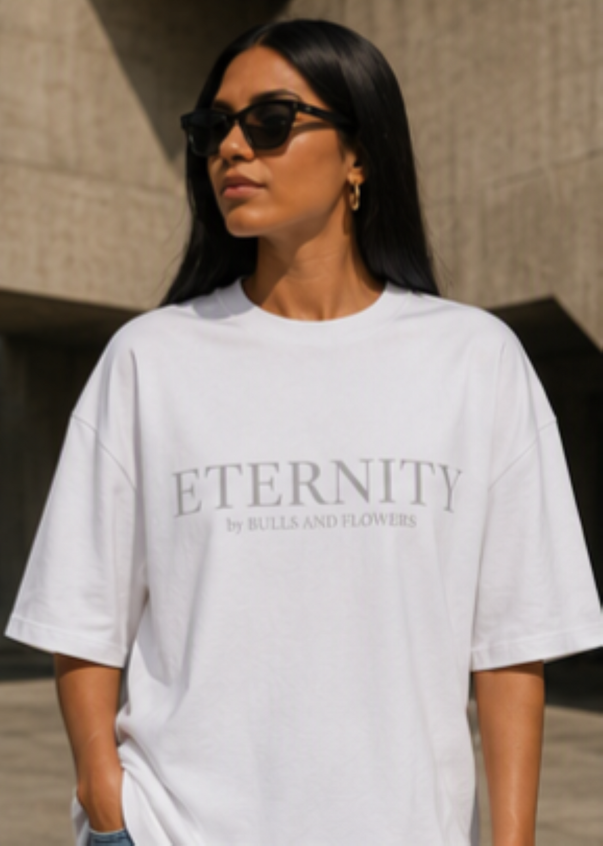 Eternity Minimal Logo T-Shirt | Monochrome Serif Typography
