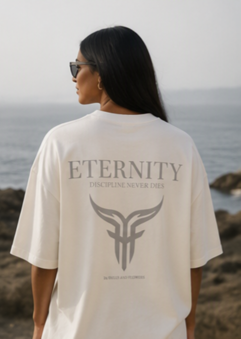 Eternity Minimal Logo T-Shirt | Monochrome Serif Typography