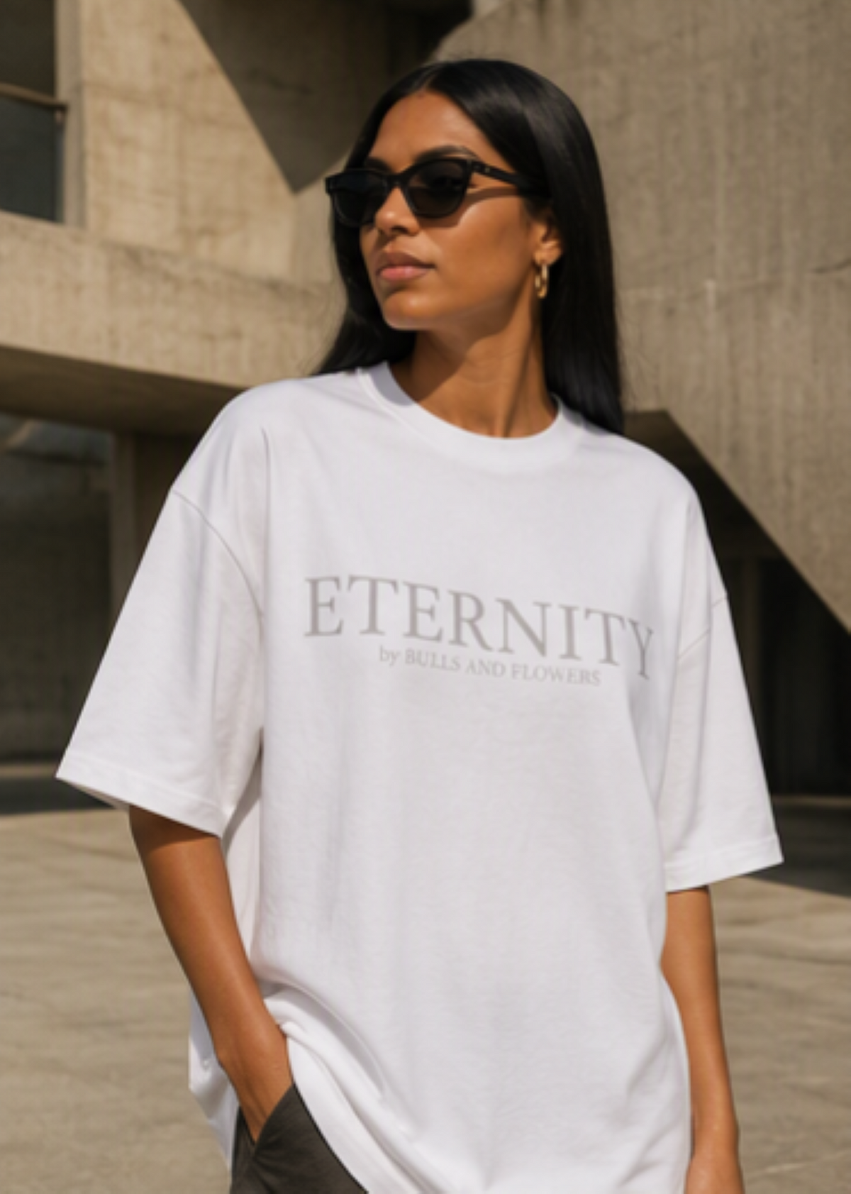 Eternity Minimal Logo T-Shirt | Monochrome Serif Typography