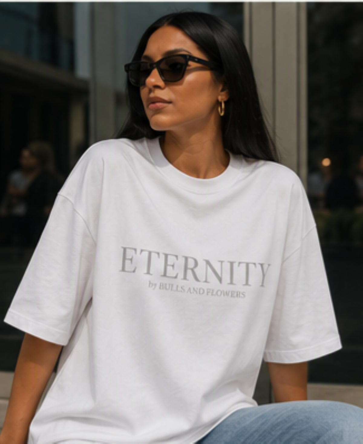 Eternity Minimal Logo T-Shirt | Monochrome Serif Typography
