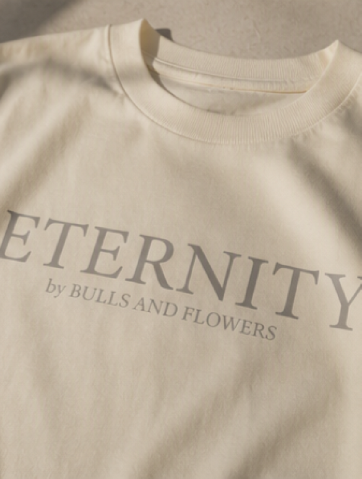 Eternity Minimal Logo T-Shirt | Monochrome Serif Typography