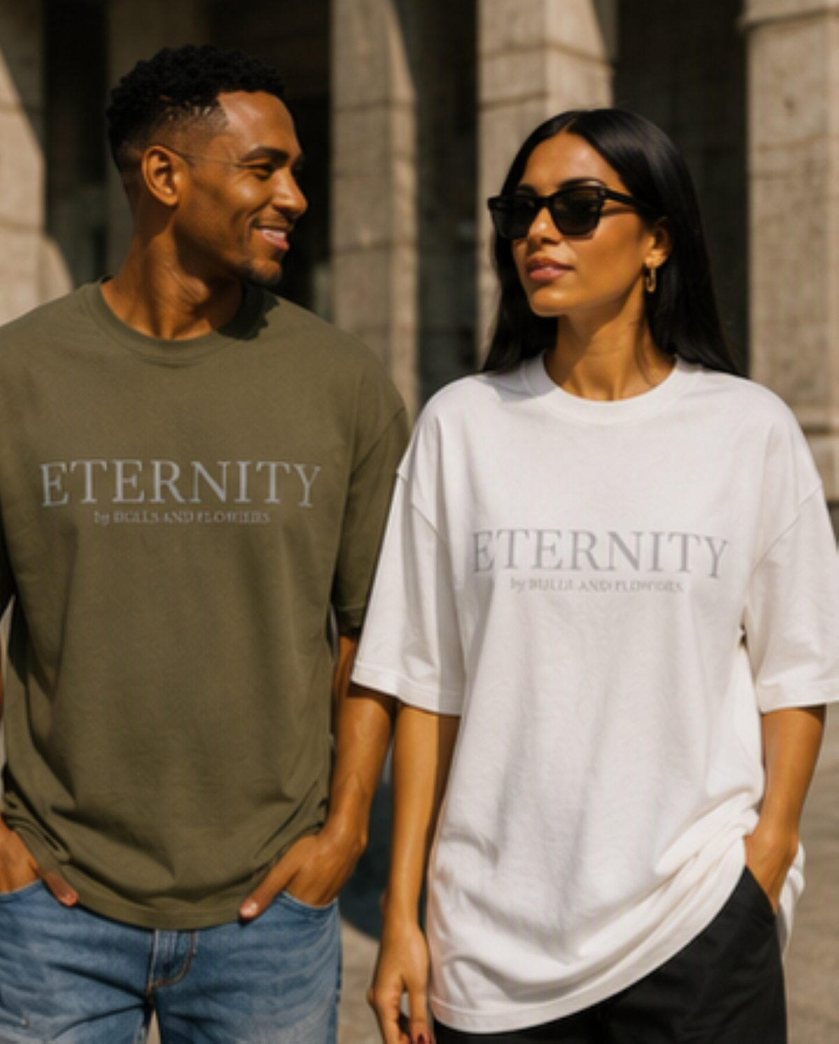 Eternity Minimal Logo T-Shirt | Monochrome Serif Typography