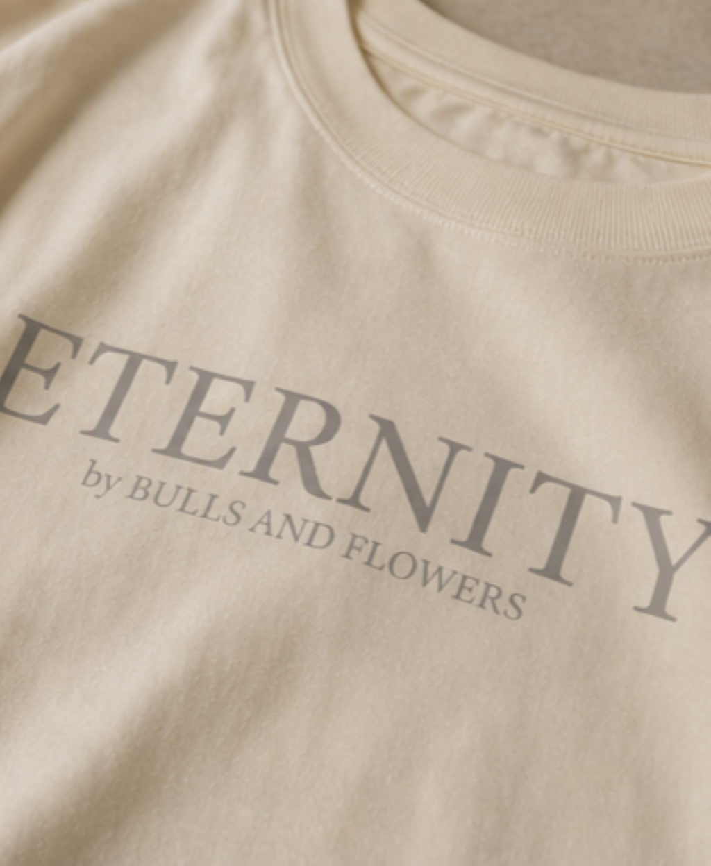 Eternity Minimal Logo T-Shirt | Monochrome Serif Typography