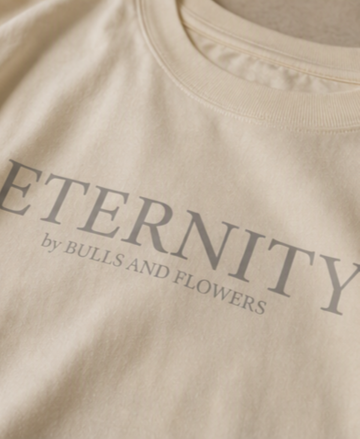 Eternity Minimal Logo T-Shirt | Monochrome Serif Typography