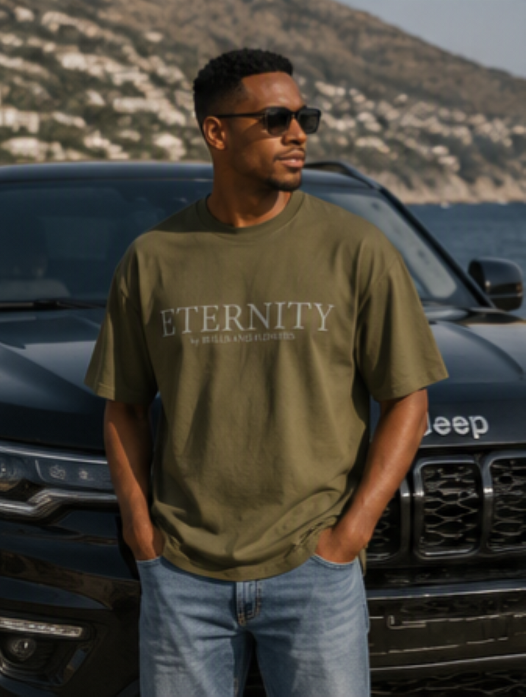 Eternity Minimal Logo T-Shirt | Monochrome Serif Typography