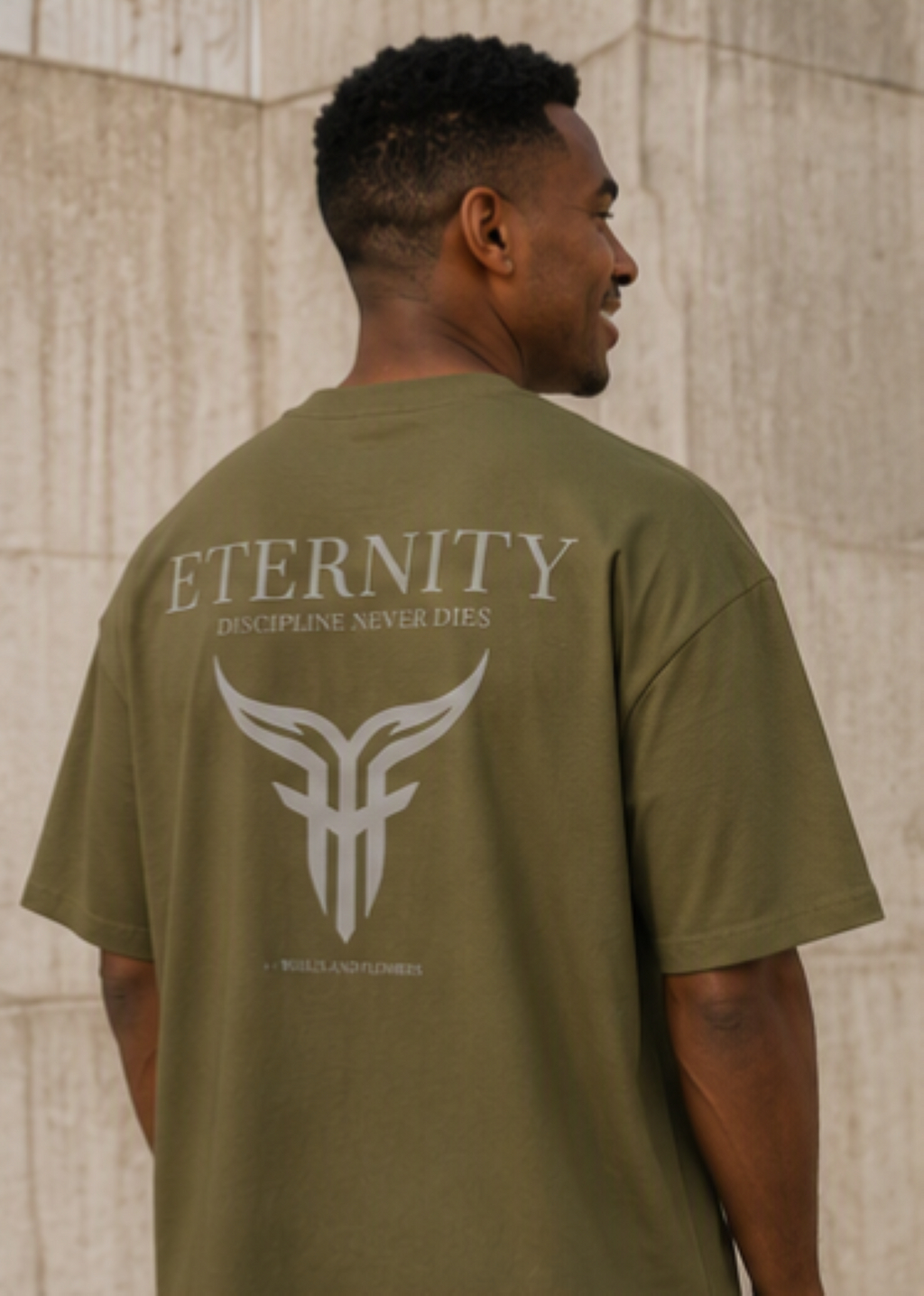 Eternity Minimal Logo T-Shirt | Monochrome Serif Typography