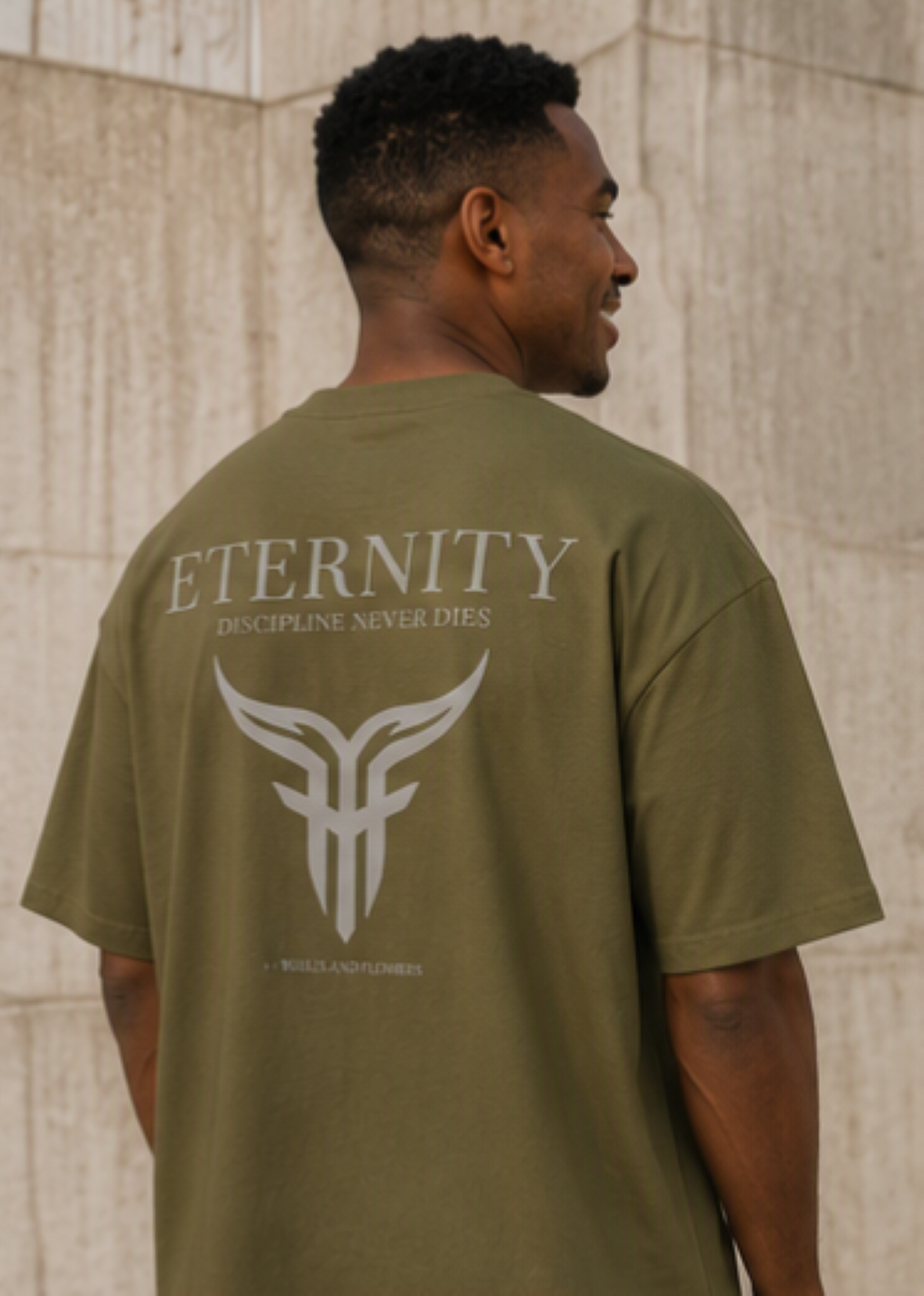 Eternity Minimal Logo T-Shirt | Monochrome Serif Typography