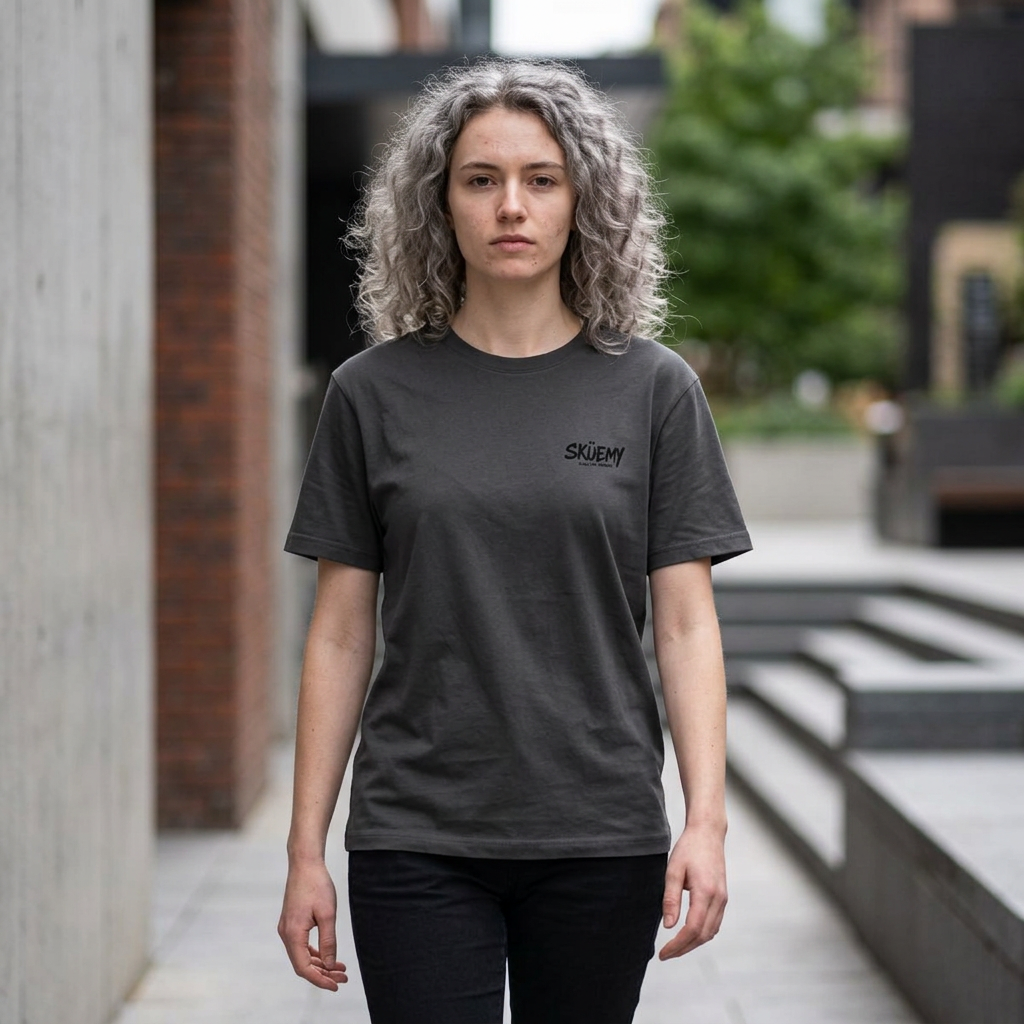 BaF Sküemy Cyber Skull Tee | Graphic Skull Techwear Shirt