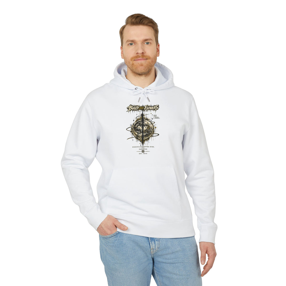 Skulls and Flowers Hoodie | Graphic Streetwear, Vintage Gothic Design