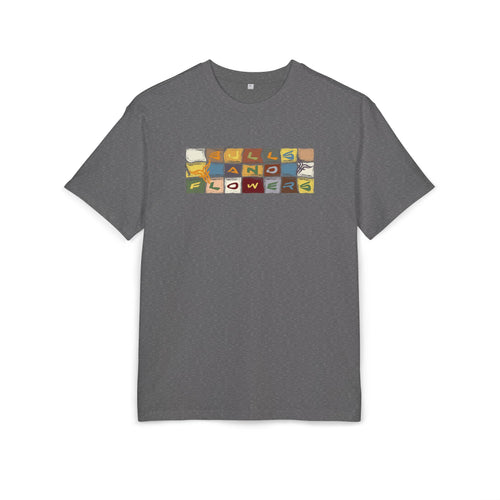 Vintage Mosaic Bulls and Flowers Graphic Tee