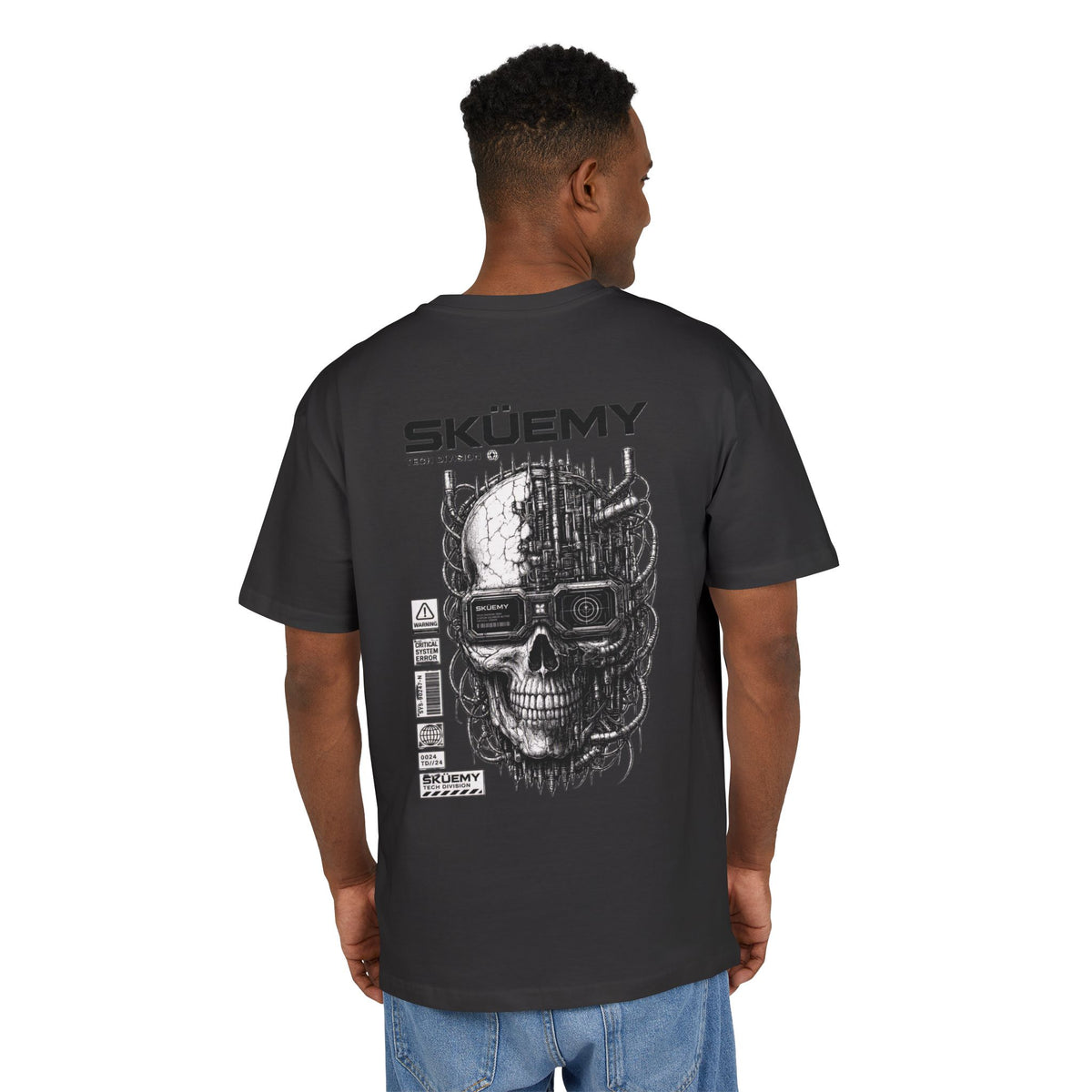 BaF SKÜEMY Cyber Skull Heavy Oversize Tee
