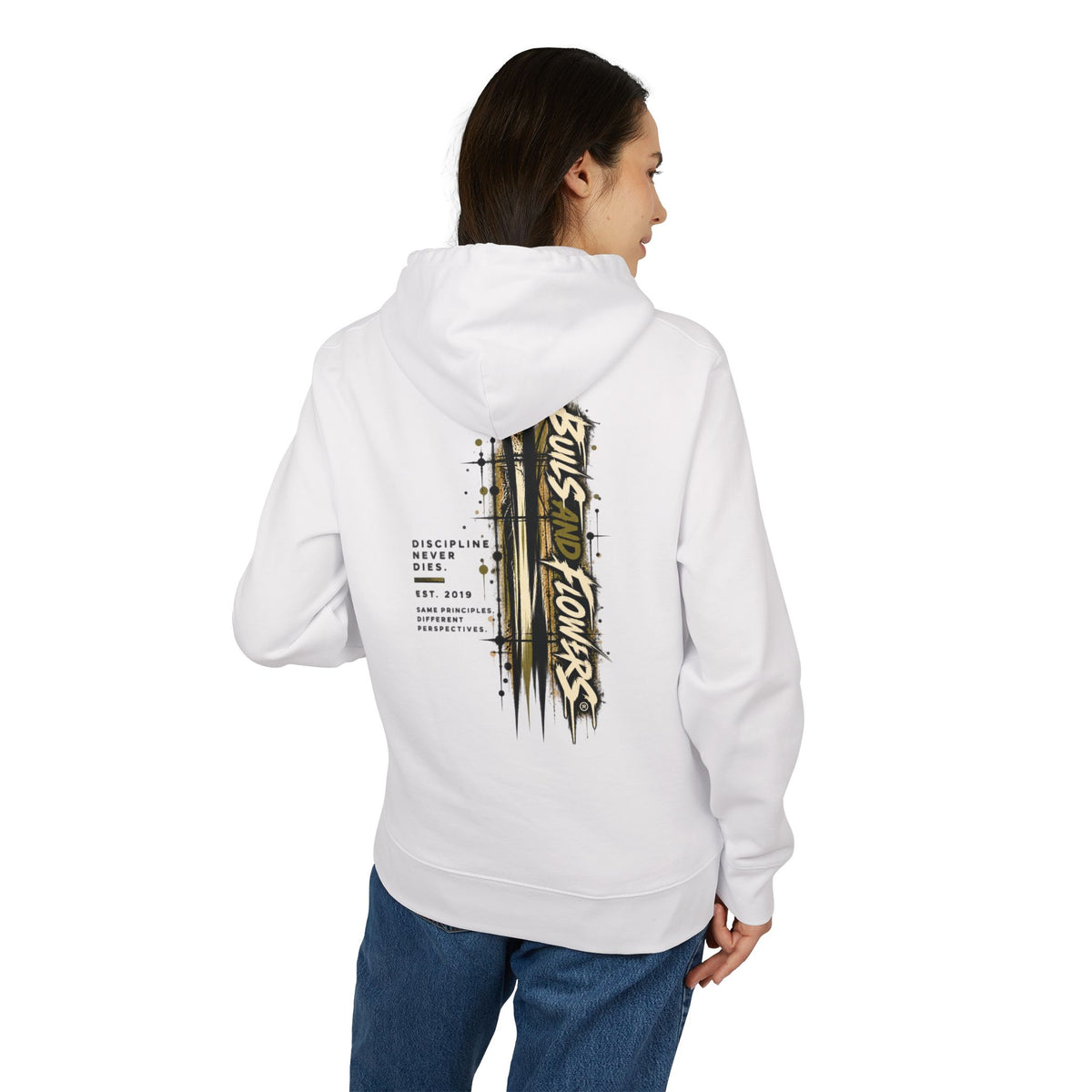 Skulls and Flowers Hoodie | Graphic Streetwear, Vintage Gothic Design