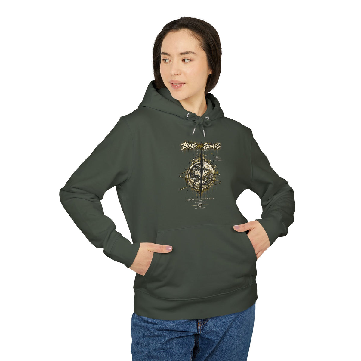 Skulls and Flowers Hoodie | Graphic Streetwear, Vintage Gothic Design