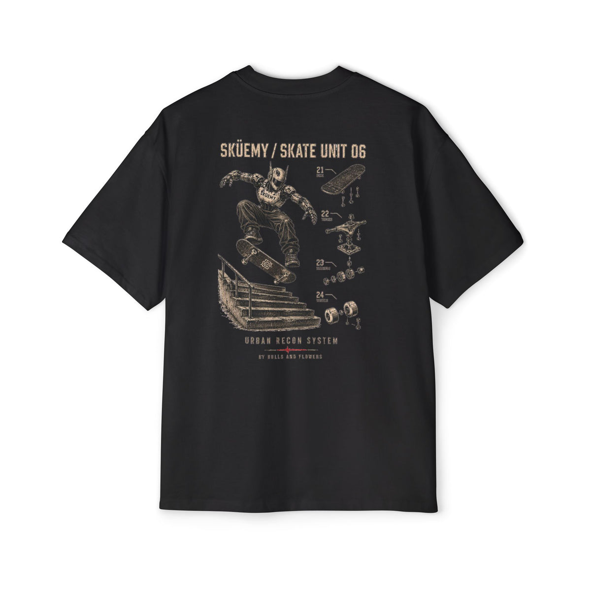 BaF SKÜEMY Unit-06 Oversize Skate Tee