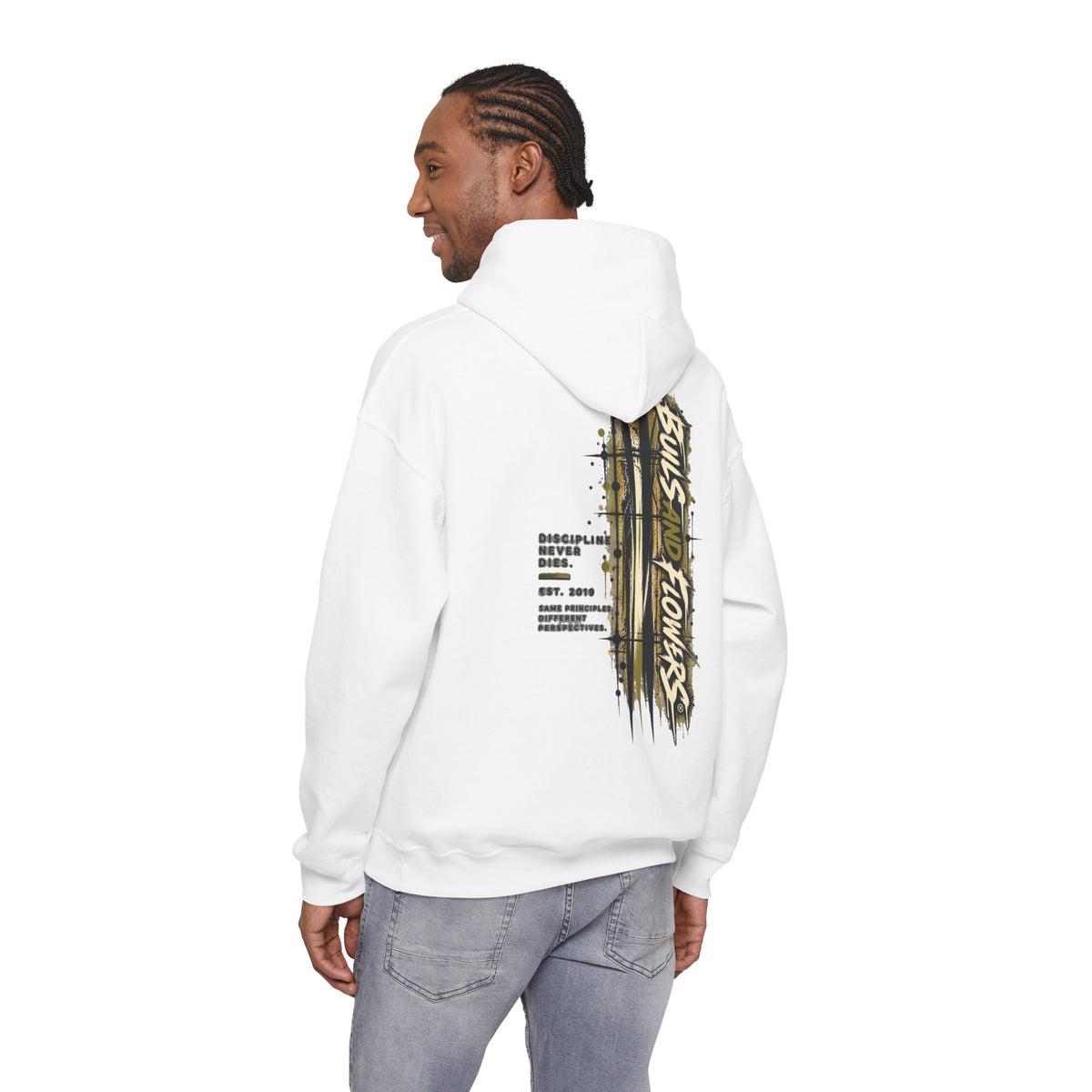Distressed Compass Skull Hooded Sweatshirt | Grunge Nautical Graphic