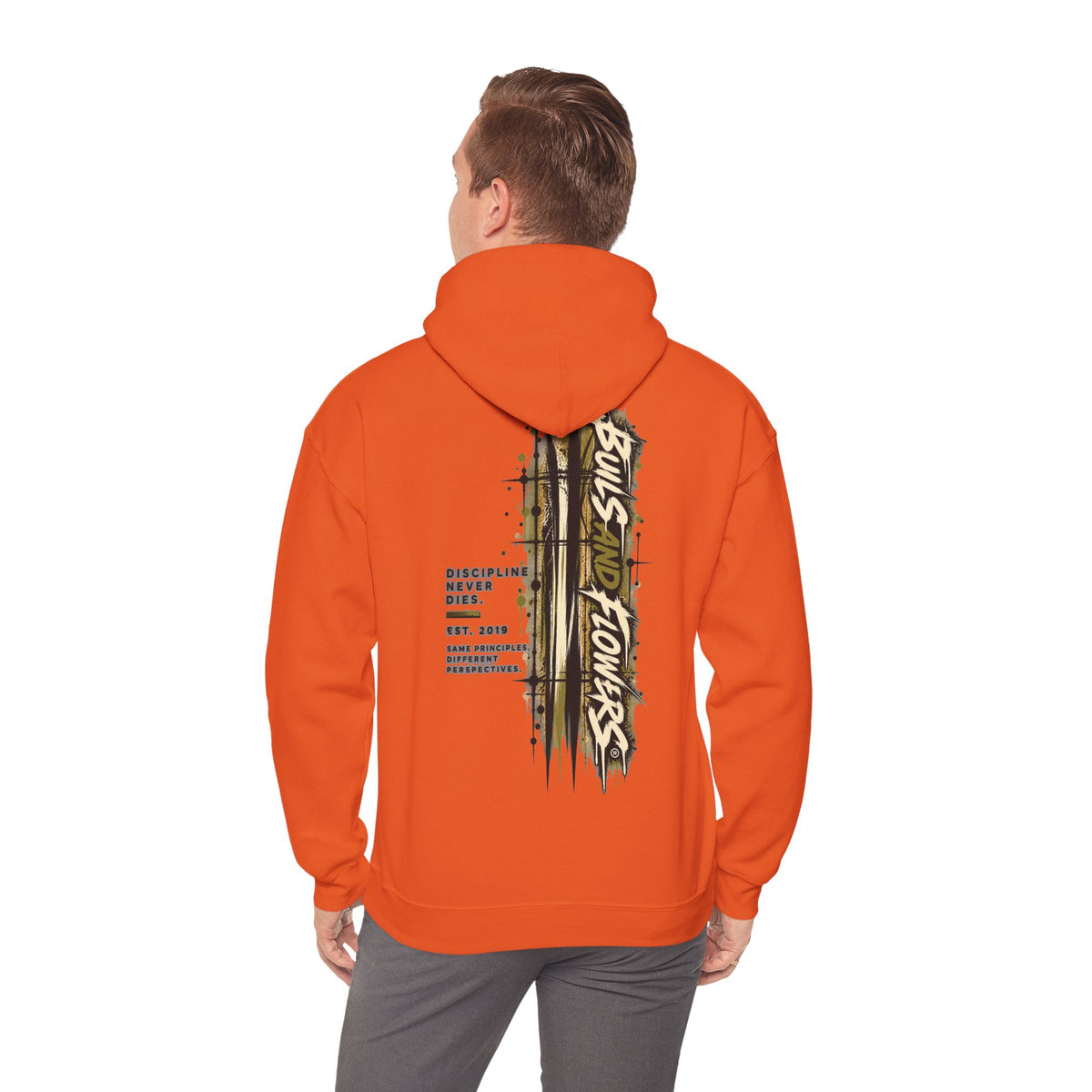 Distressed Compass Skull Hooded Sweatshirt | Grunge Nautical Graphic