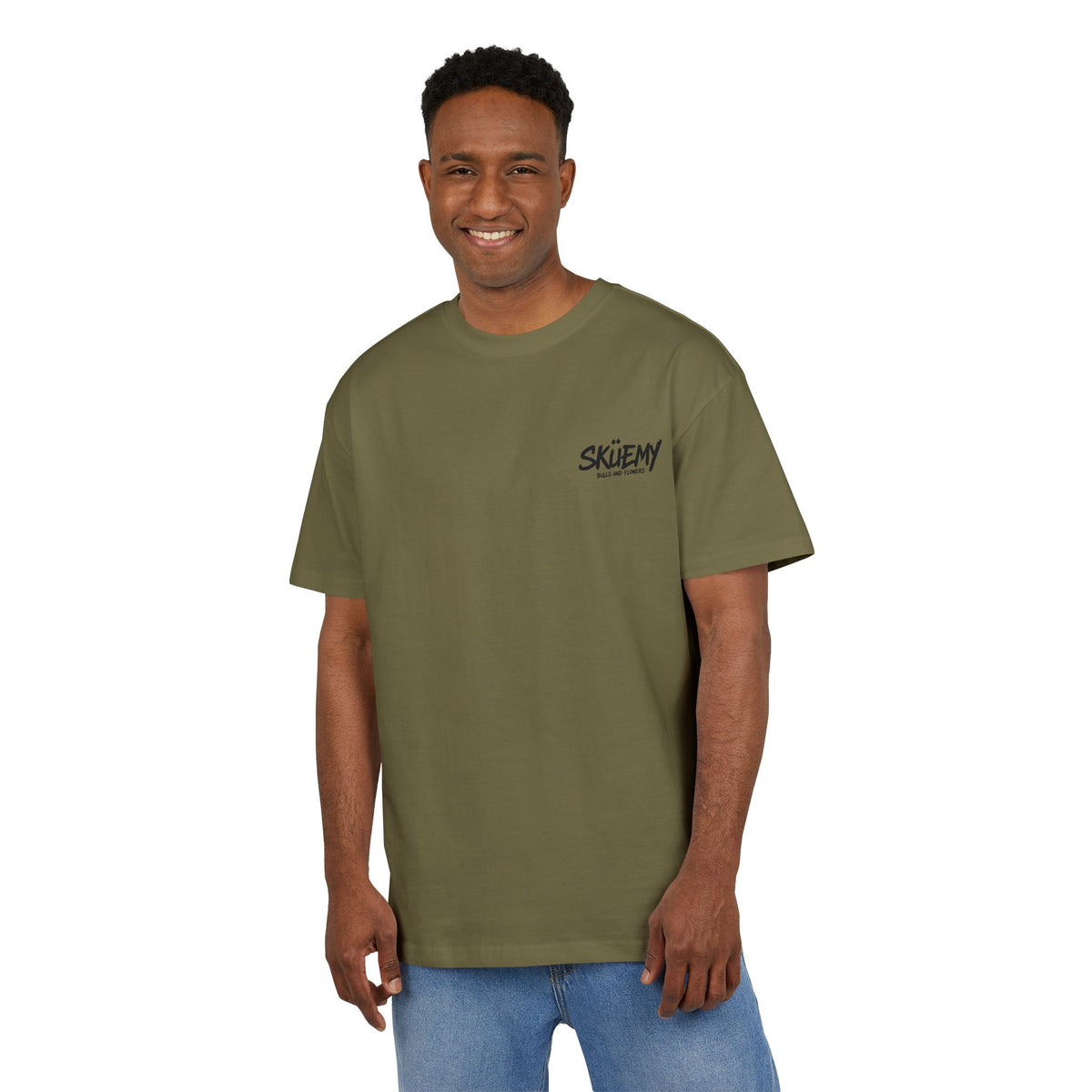 BaF SKÜEMY Cyber Skull Heavy Oversize Tee